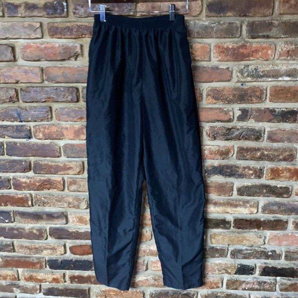 Teddi Vintage Black Straight Leg Pull On Dress Pants Women's Size Small